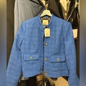 Blue tweed blazer